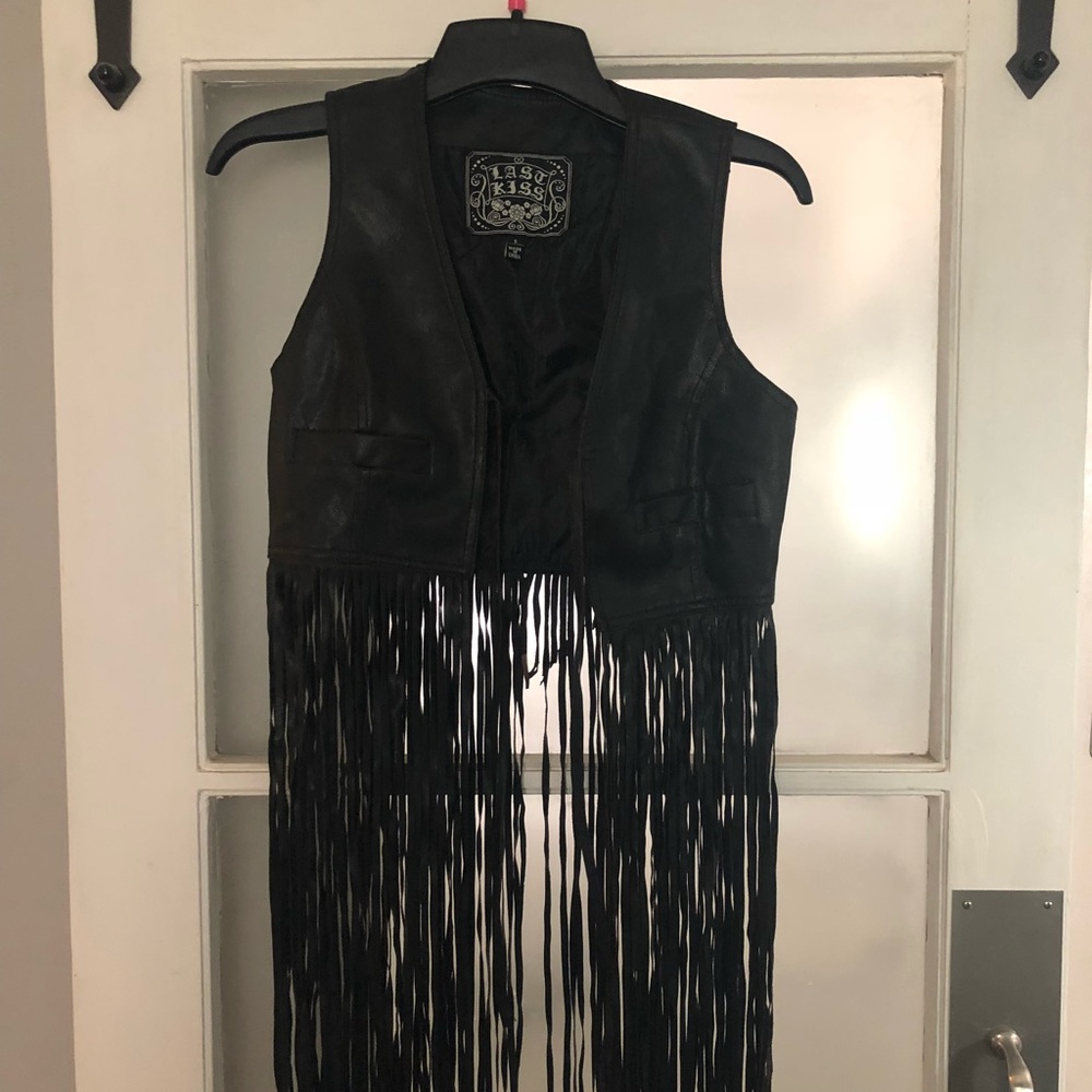 Brown Fringe Vest
